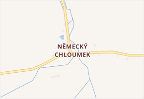 Německý Chloumek v obci Bochov - mapa části obce