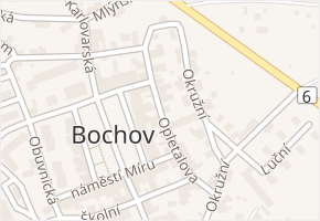Opletalova v obci Bochov - mapa ulice