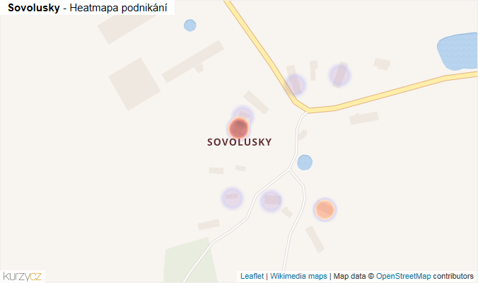 Mapa Sovolusky - Firmy v části obce.