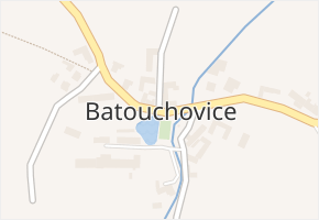 Batouchovice v obci Bochovice - mapa části obce