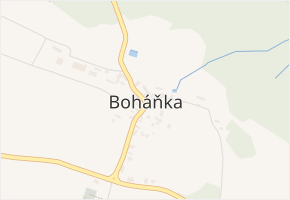 Boháňka v obci Boháňka - mapa části obce