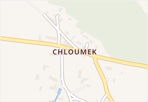 Chloumek v obci Boháňka - mapa části obce