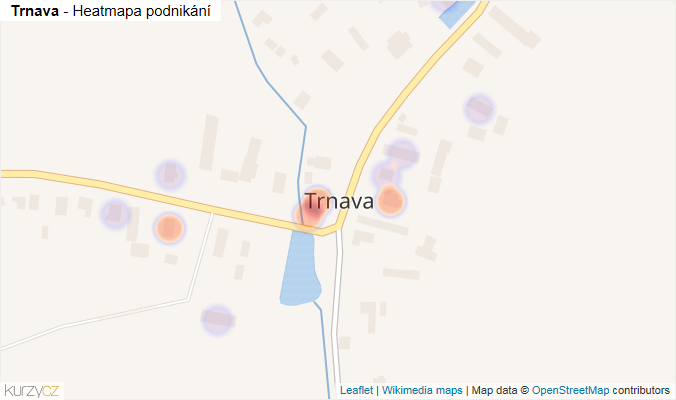 Mapa Trnava - Firmy v části obce.