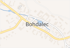 Bohdalec v obci Bohdalec - mapa části obce