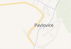 Pavlovice v obci Bohdalice-Pavlovice - mapa části obce