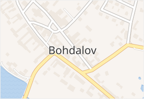 Bohdalov v obci Bohdalov - mapa části obce