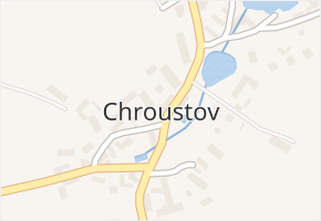 Chroustov v obci Bohdalov - mapa části obce