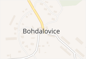 Bohdalovice v obci Bohdalovice - mapa části obce