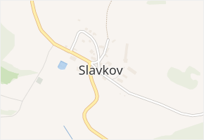Slavkov v obci Bohdalovice - mapa části obce