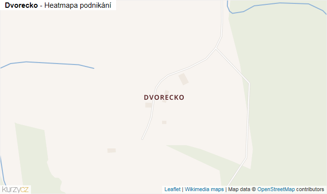 Mapa Dvorecko - Firmy v části obce.