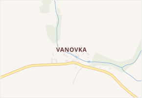 Vanovka v obci Bohdašín - mapa části obce