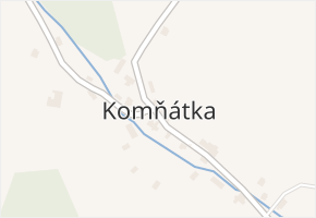 Komňátka v obci Bohdíkov - mapa části obce