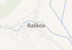Raškov v obci Bohdíkov - mapa části obce