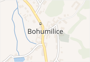 Bohumilice v obci Bohumilice - mapa části obce