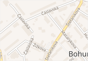 Čáslavská v obci Bohumín - mapa ulice