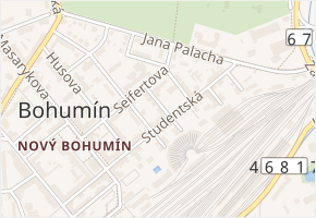 Fügnerova v obci Bohumín - mapa ulice
