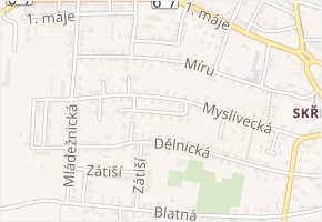 Myslivecká v obci Bohumín - mapa ulice