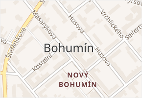 Nový Bohumín v obci Bohumín - mapa části obce