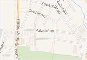 Palackého v obci Bohumín - mapa ulice