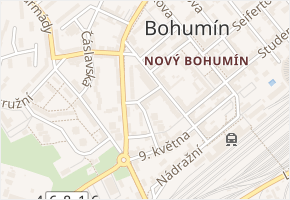 Poděbradova v obci Bohumín - mapa ulice
