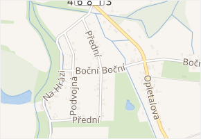 Přední v obci Bohumín - mapa ulice