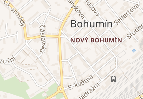 tř. Dr. E. Beneše v obci Bohumín - mapa ulice