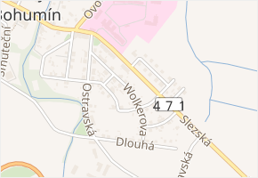 Wolkerova v obci Bohumín - mapa ulice