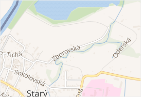 Zborovská v obci Bohumín - mapa ulice