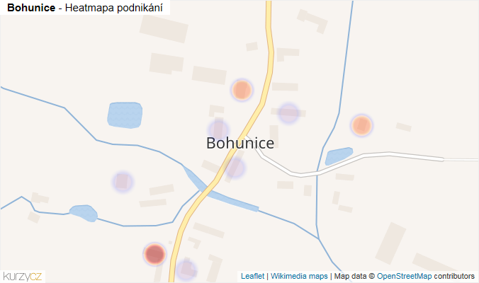 Mapa Bohunice - Firmy v části obce.