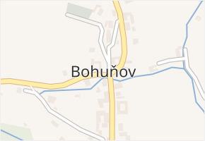 Bohuňov v obci Bohuňov - mapa části obce