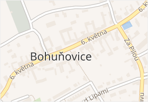 Ke Hřbitovu v obci Bohuňovice - mapa ulice