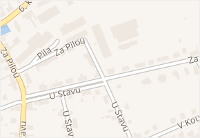 Pila v obci Bohuňovice - mapa ulice