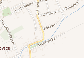 Trusovická v obci Bohuňovice - mapa ulice