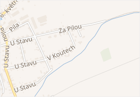 V Koutech v obci Bohuňovice - mapa ulice