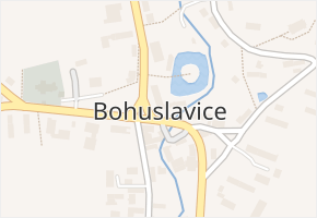 Bohuslavice v obci Bohuslavice - mapa části obce