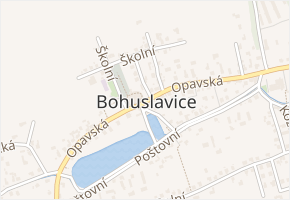 Bohuslavice v obci Bohuslavice - mapa části obce