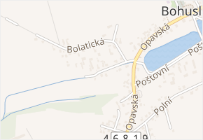 Družstevní v obci Bohuslavice - mapa ulice