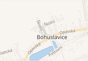 Horní v obci Bohuslavice - mapa ulice