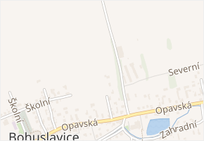 Opavská v obci Bohuslavice - mapa ulice