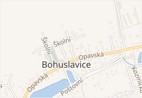 Petra Bezruče v obci Bohuslavice - mapa ulice