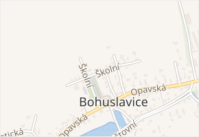 Školní v obci Bohuslavice - mapa ulice