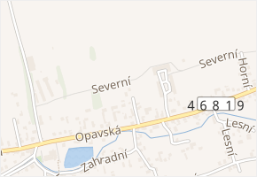 U Kovárny v obci Bohuslavice - mapa ulice