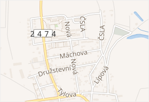 Máchova v obci Bohušovice nad Ohří - mapa ulice