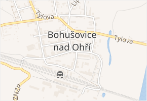 náměstí Svatopluka Čecha v obci Bohušovice nad Ohří - mapa ulice