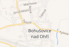 Tylovo náměstí v obci Bohušovice nad Ohří - mapa ulice