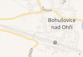U Stadionu v obci Bohušovice nad Ohří - mapa ulice