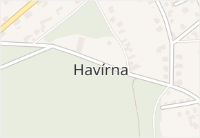 Havírna v obci Bohutín - mapa části obce