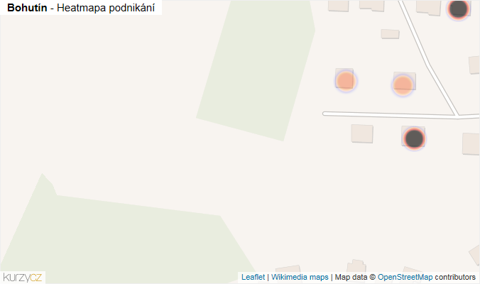 Mapa Bohutín - Firmy v obci.