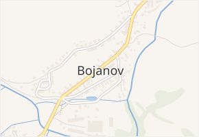 Bojanov v obci Bojanov - mapa části obce