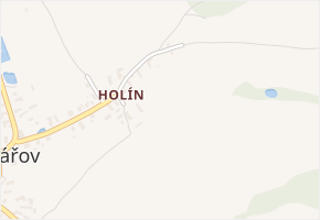 Holín v obci Bojanov - mapa části obce
